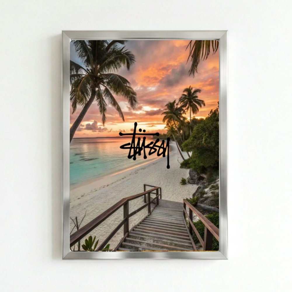 poster stussy - Vibes Districtposter stussy poster SilverVibes District