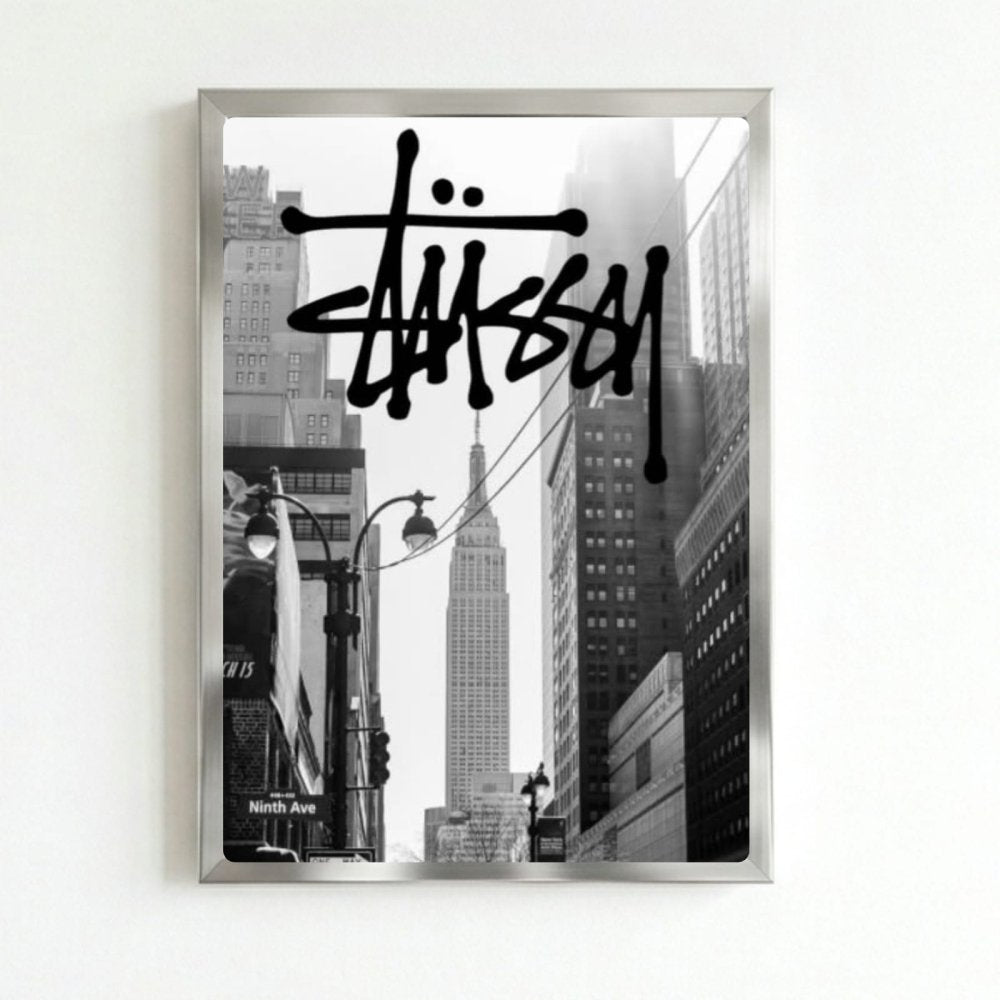poster stussy - Vibes Districtposter stussy poster SilverVibes District