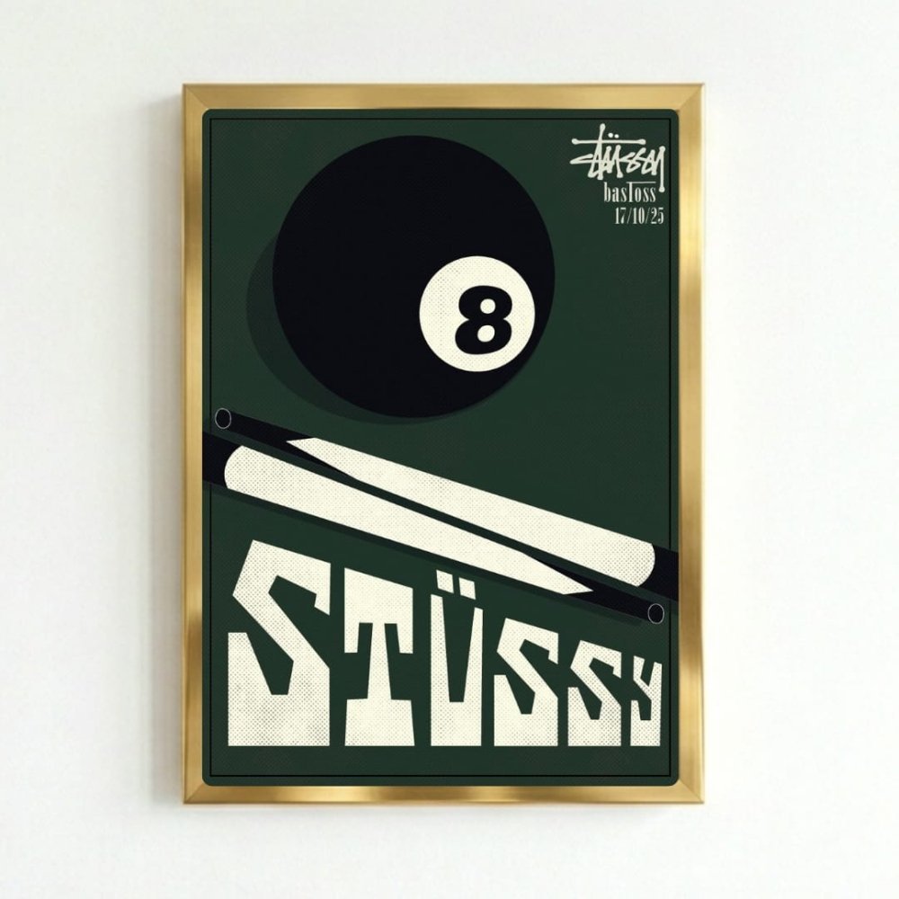 poster stussy - Vibes Districtposter stussy poster GoldVibes District
