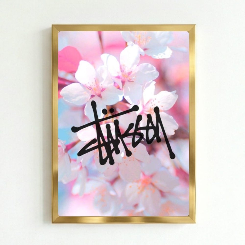 poster stussy - Vibes Districtposter stussy poster GoldVibes District