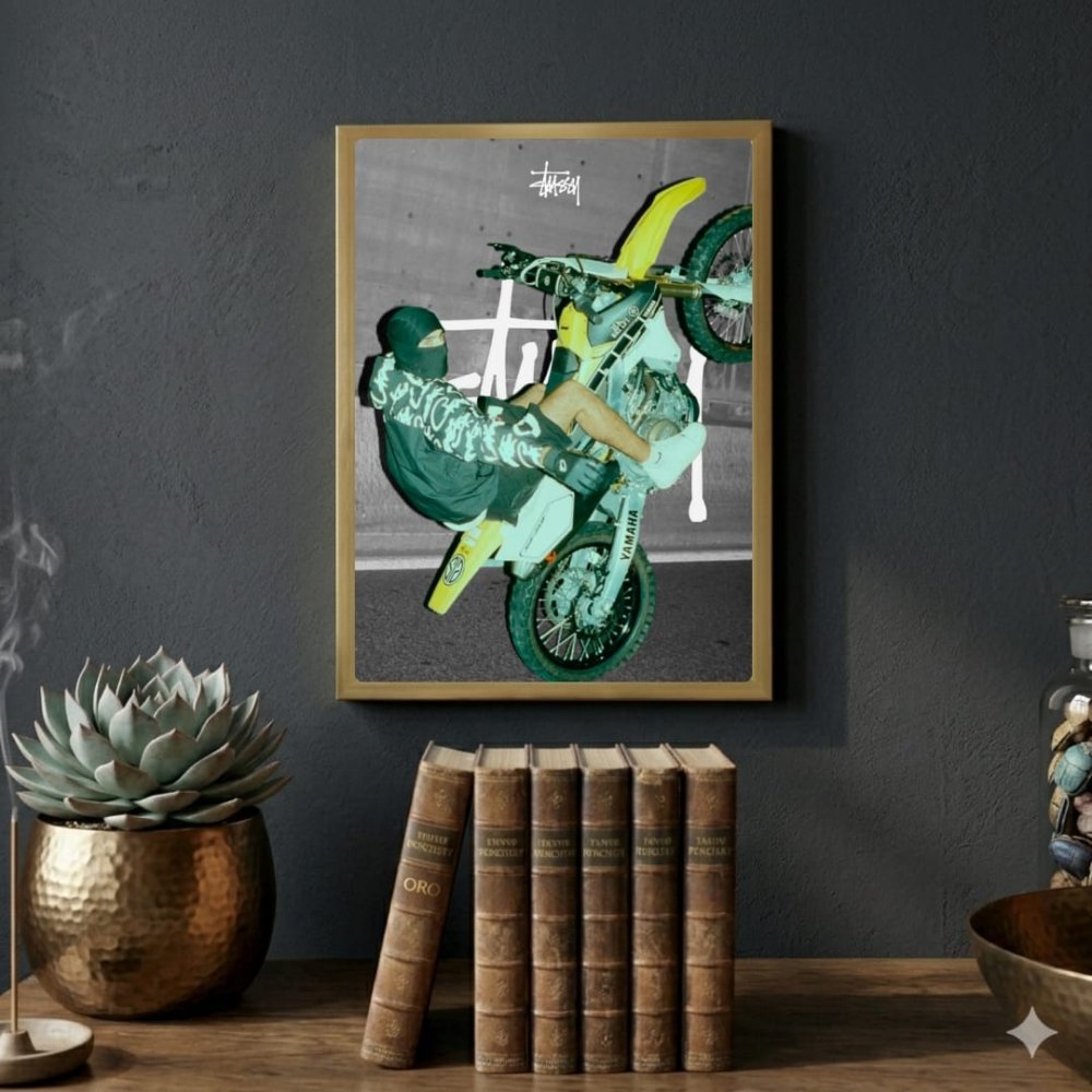 poster stussy - Vibes Districtposter stussy poster GoldVibes District