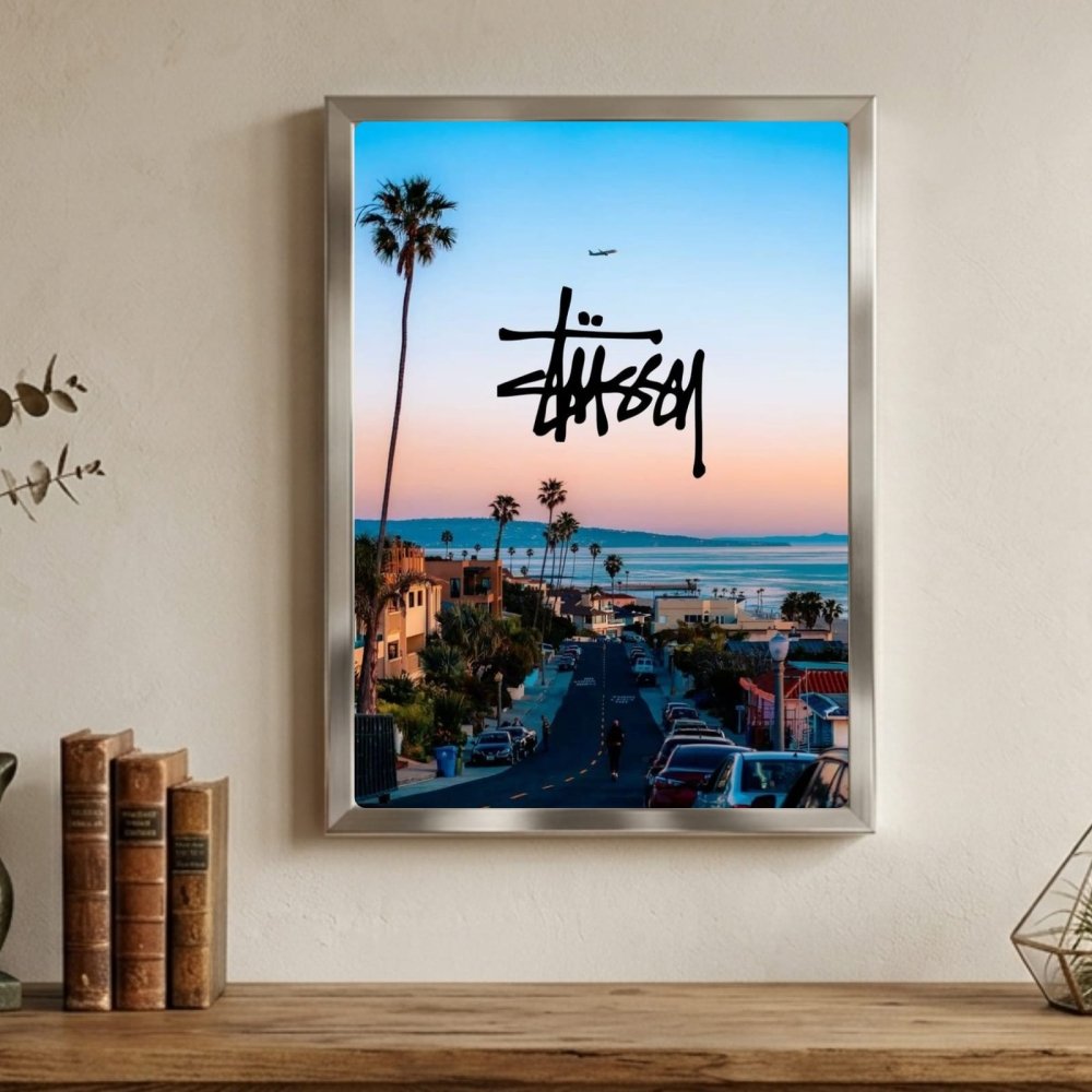 poster stussy - Vibes Districtposter stussy poster GoldVibes District