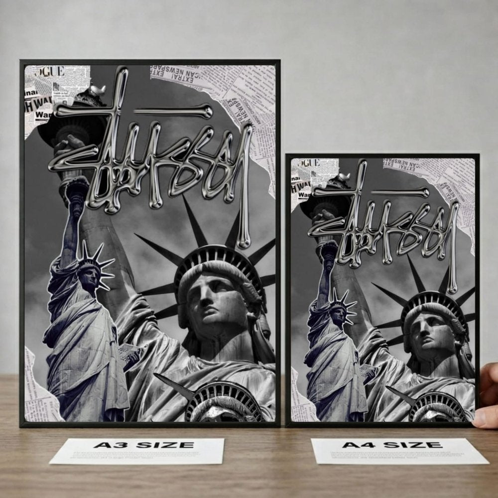 poster stussy - Vibes Districtposter stussy poster SilverVibes District