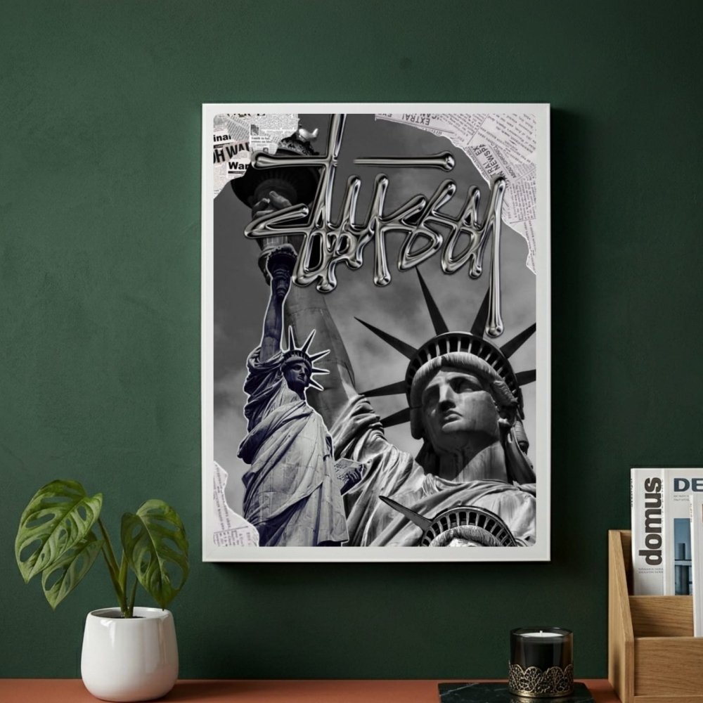 poster stussy - Vibes Districtposter stussy poster SilverVibes District