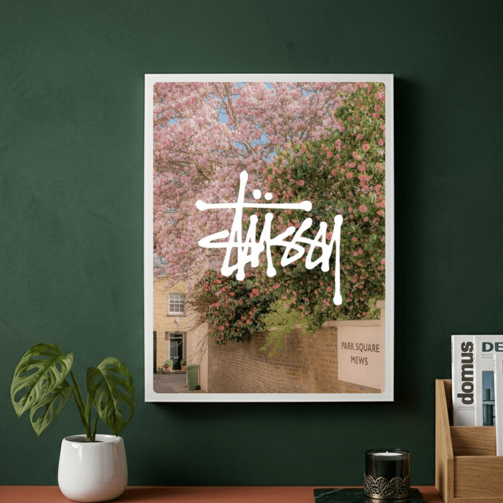 poster stussy - Vibes Districtposter stussy poster GoldVibes District