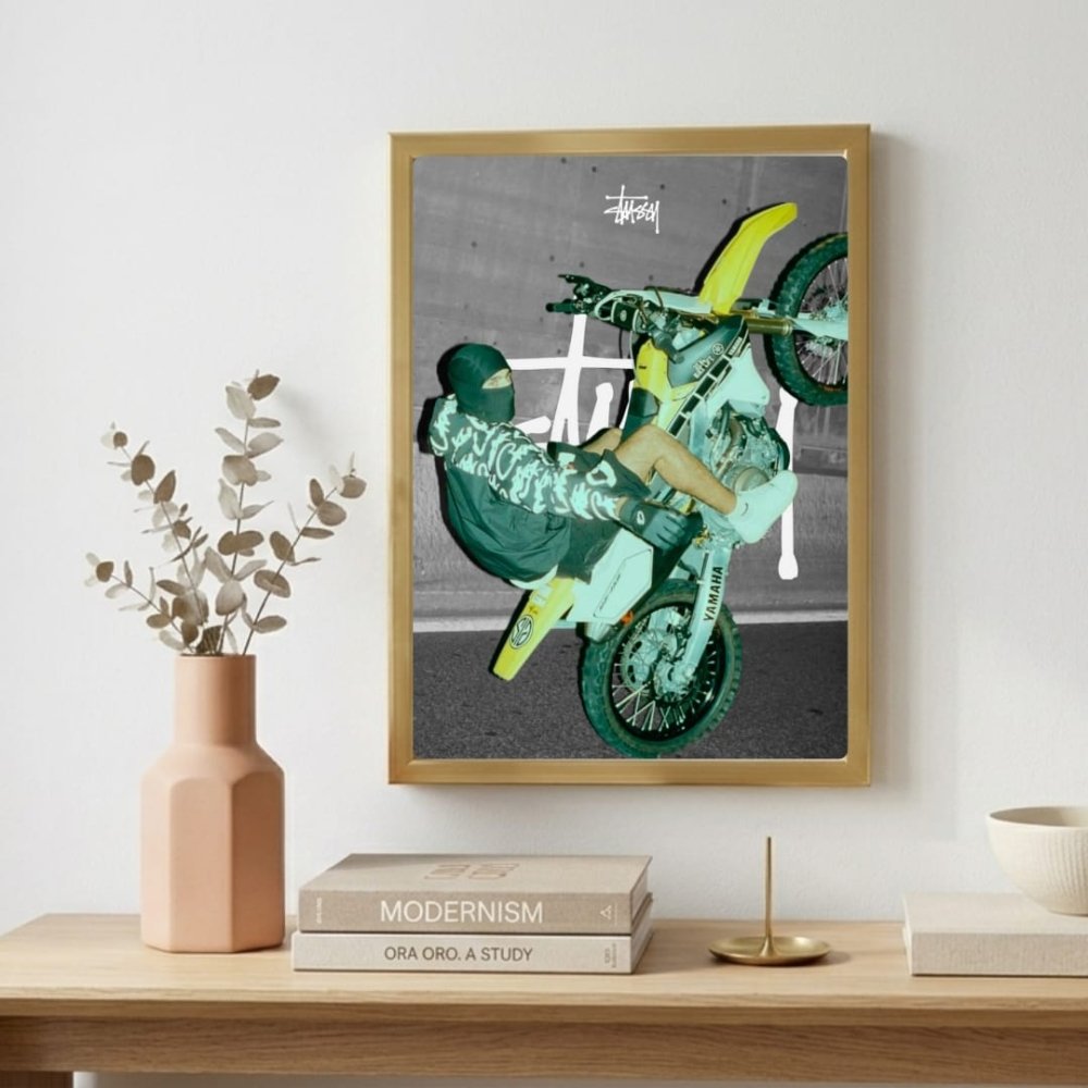 poster stussy - Vibes Districtposter stussy poster GoldVibes District