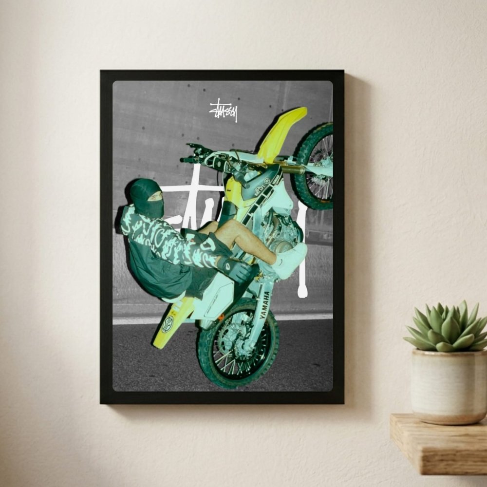 poster stussy - Vibes Districtposter stussy poster GoldVibes District