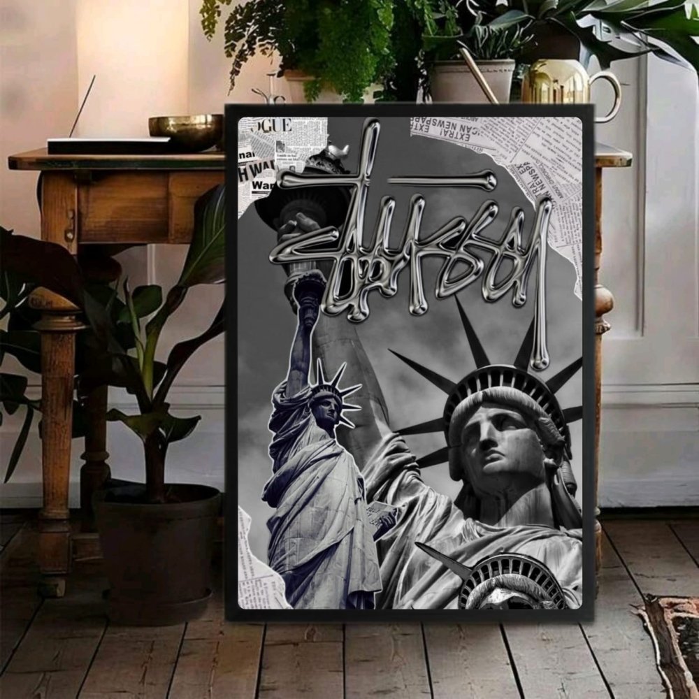 poster stussy - Vibes Districtposter stussy poster SilverVibes District