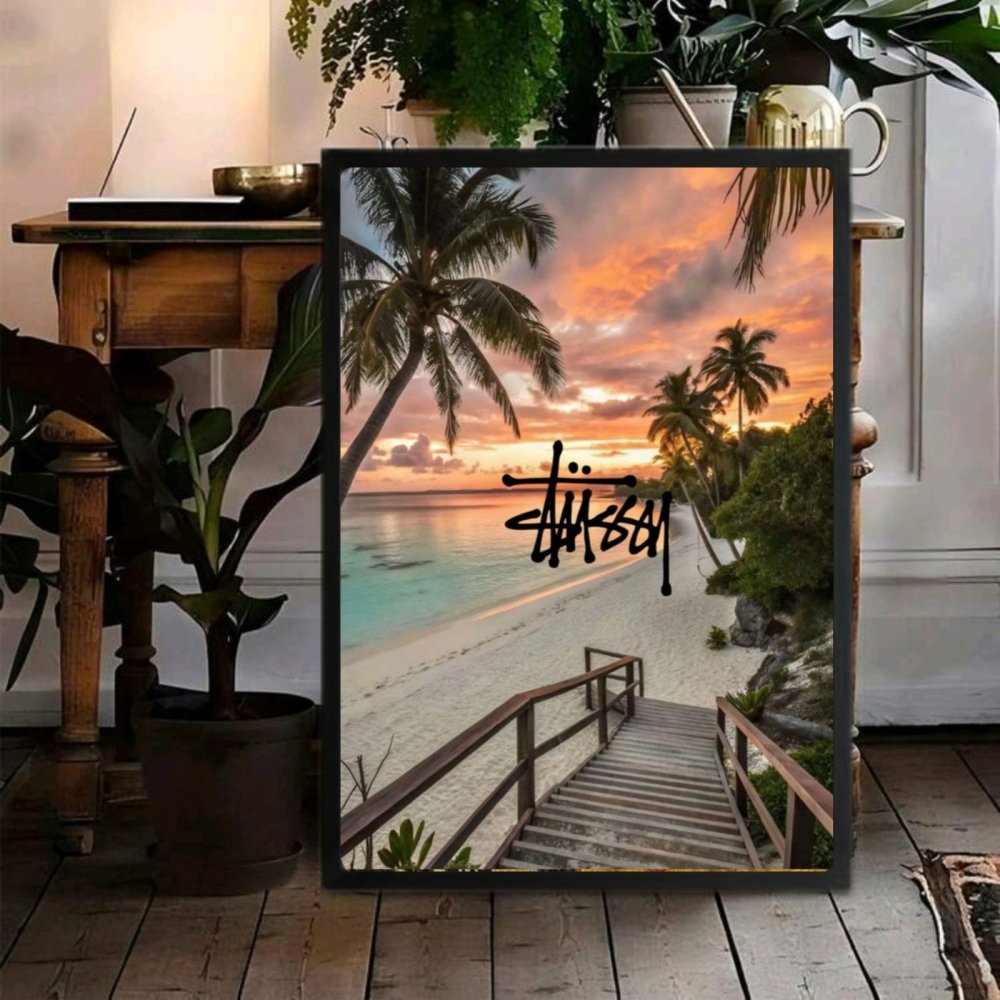 poster stussy - Vibes Districtposter stussy poster SilverVibes District