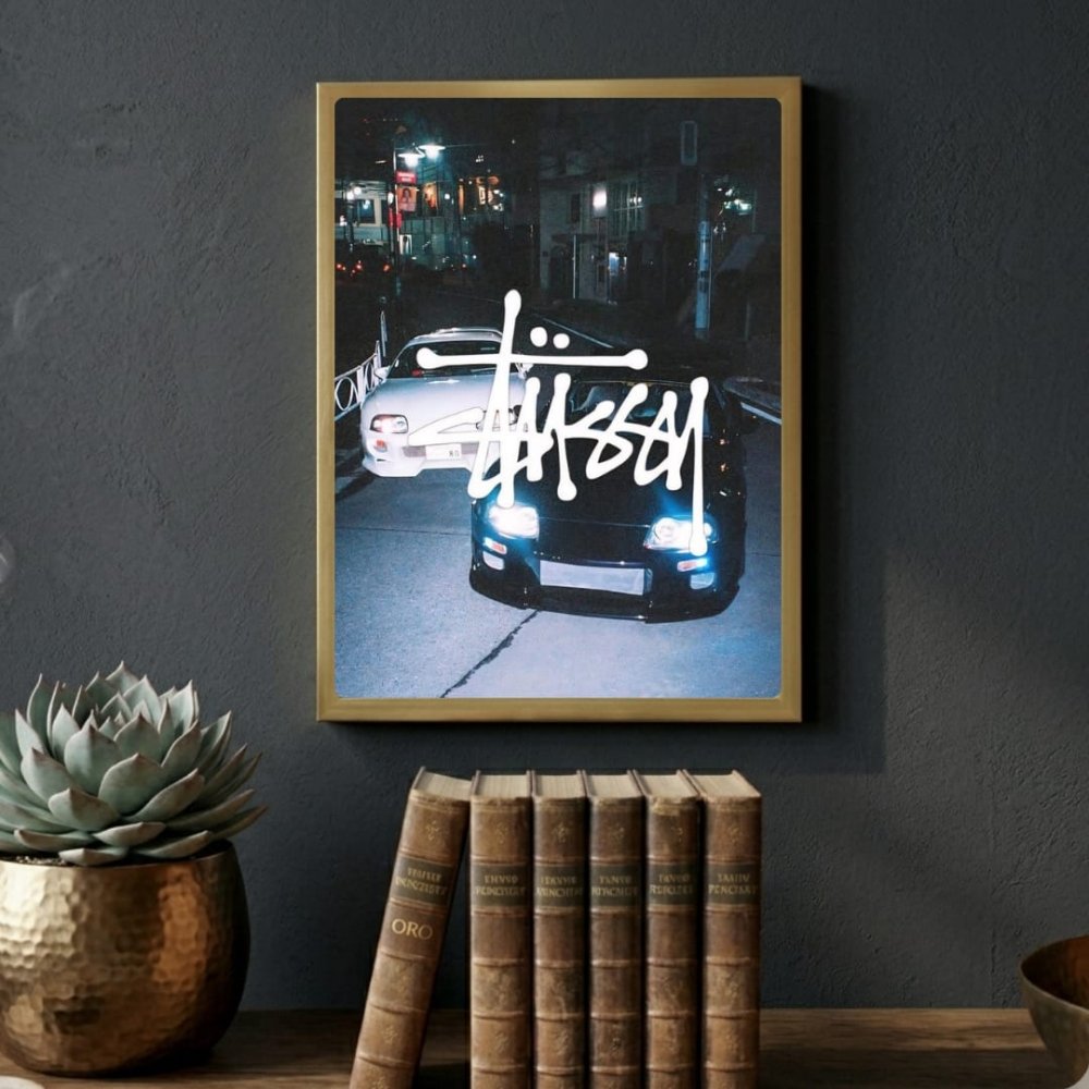 poster stussy - Vibes Districtposter stussy poster SilverVibes District