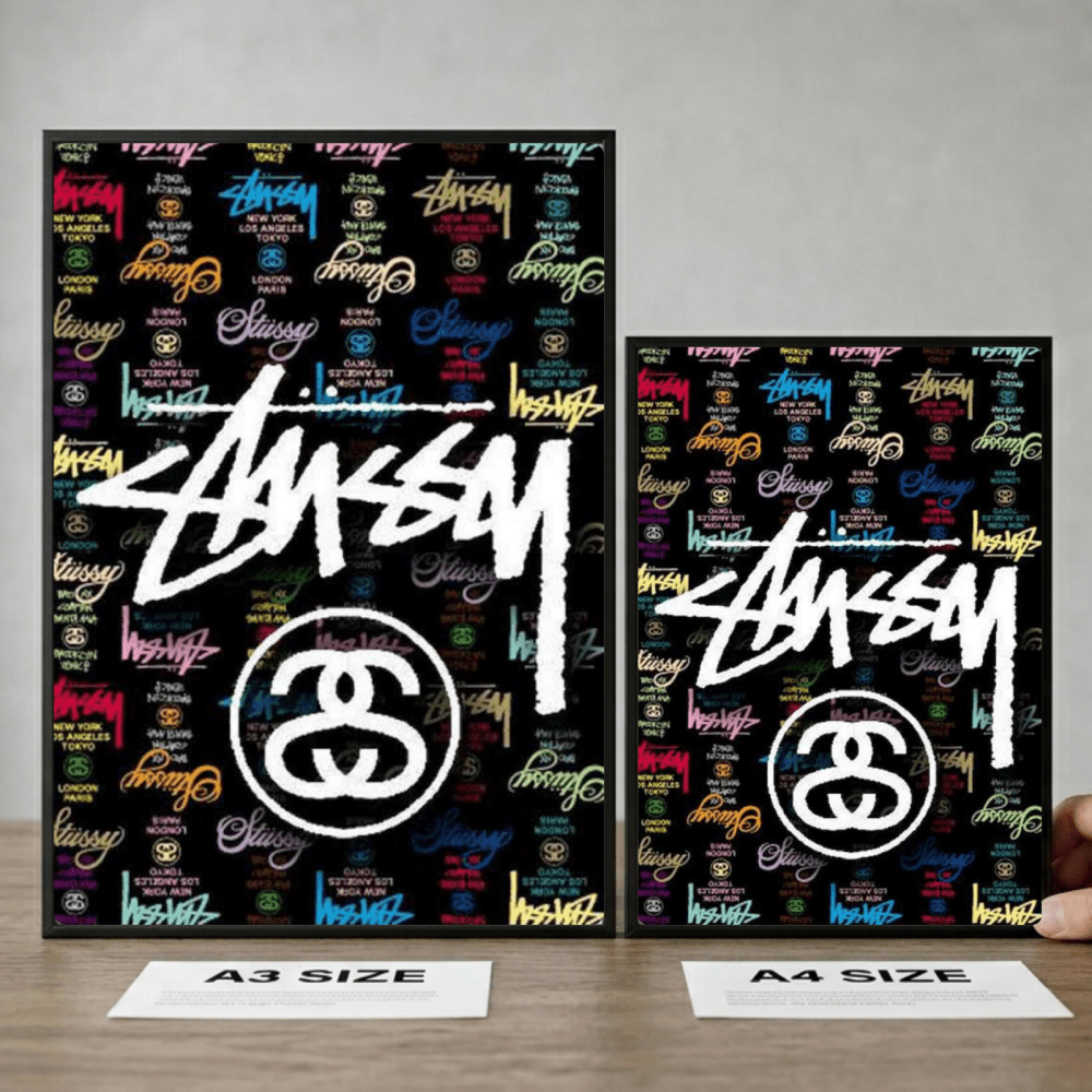 poster stussy - Vibes Districtposter stussy poster GoldVibes District