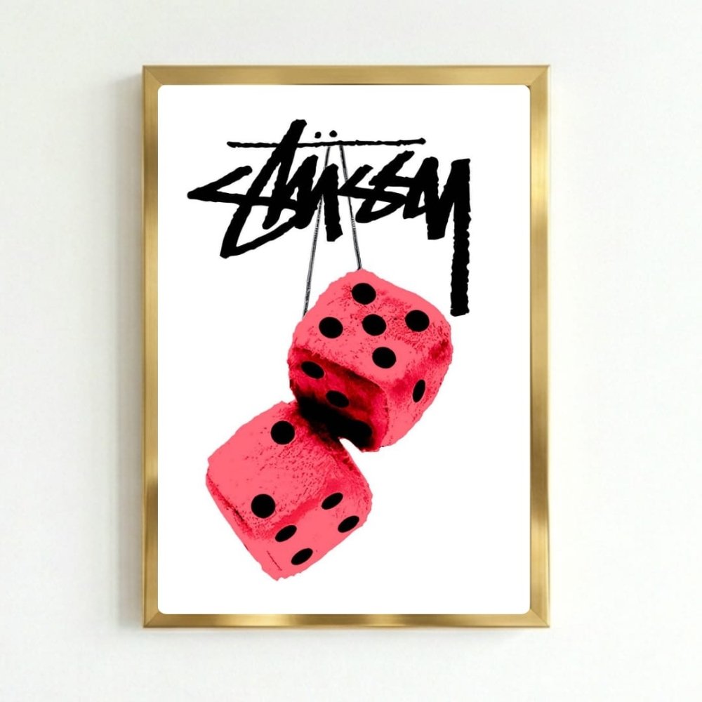 poster stussy - Vibes Districtposter stussy poster GoldVibes District