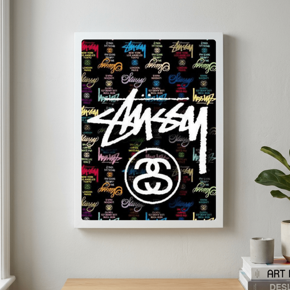 poster stussy - Vibes Districtposter stussy poster GoldVibes District