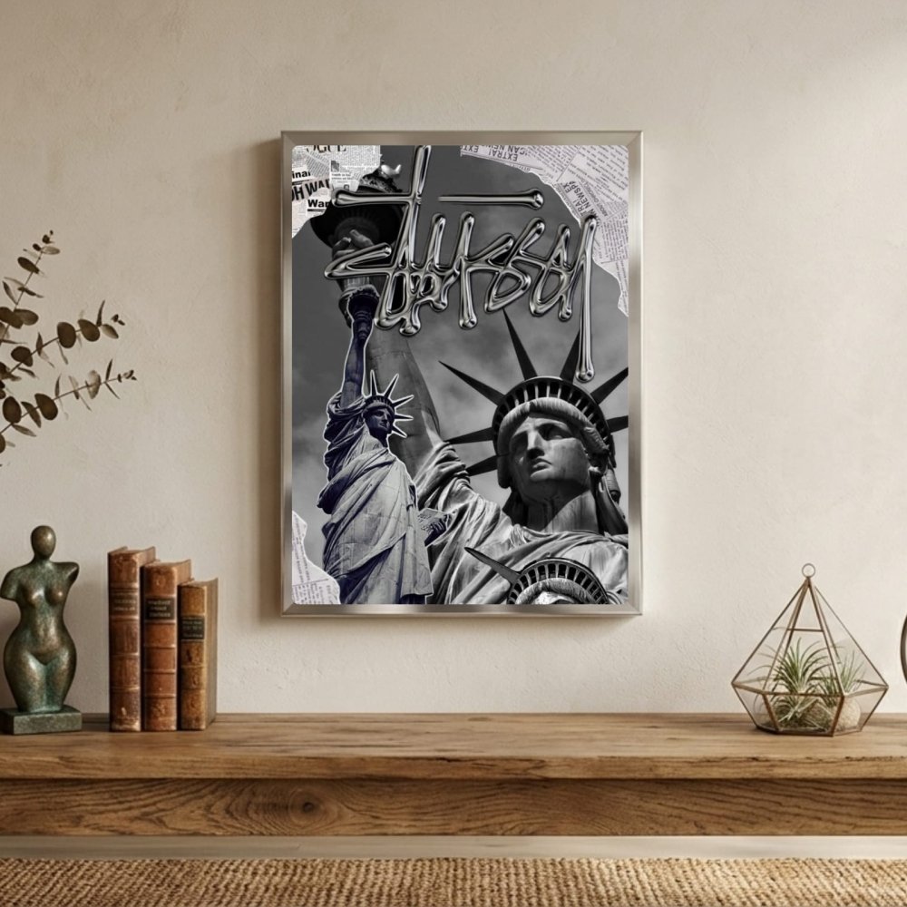 poster stussy - Vibes Districtposter stussy poster SilverVibes District