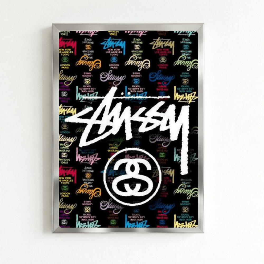 poster stussy - Vibes Districtposter stussy poster SilverVibes District