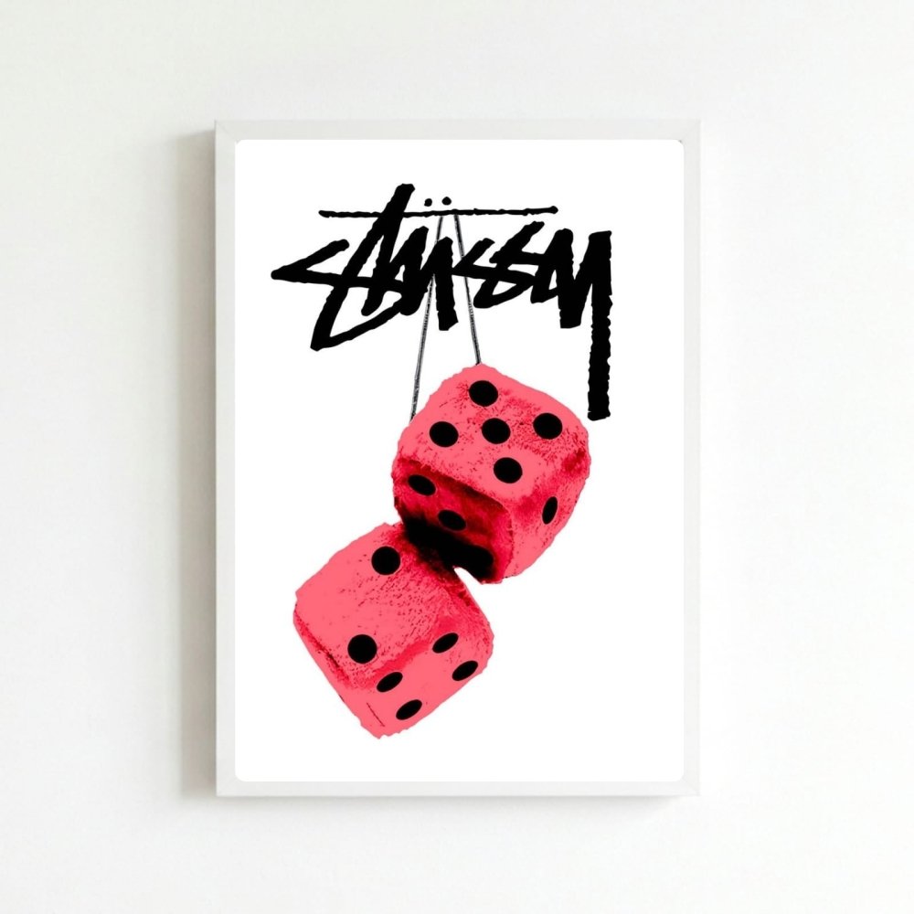 poster stussy - Vibes Districtposter stussy poster BiancoVibes District
