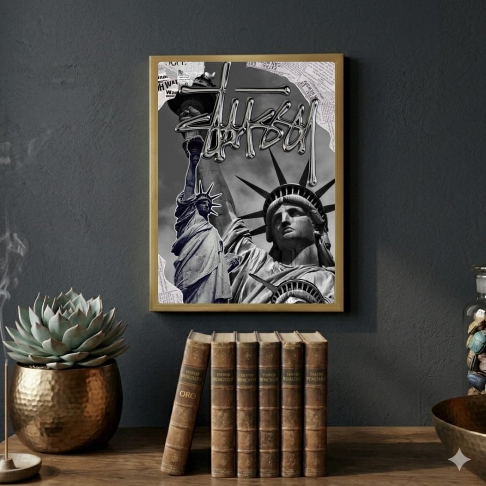 poster stussy - Vibes Districtposter stussy poster SilverVibes District