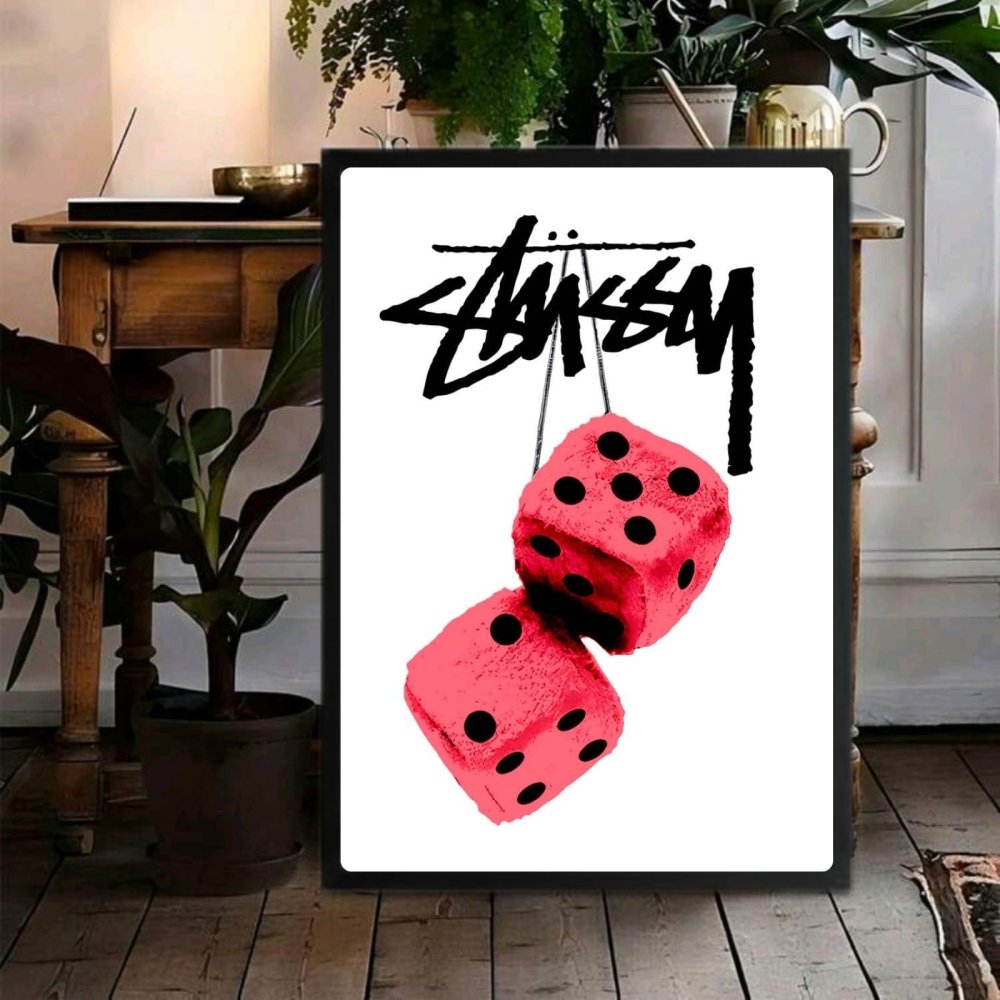 poster stussy - Vibes Districtposter stussy poster SilverVibes District