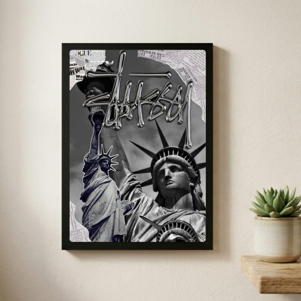 poster stussy - Vibes Districtposter stussy poster SilverVibes District