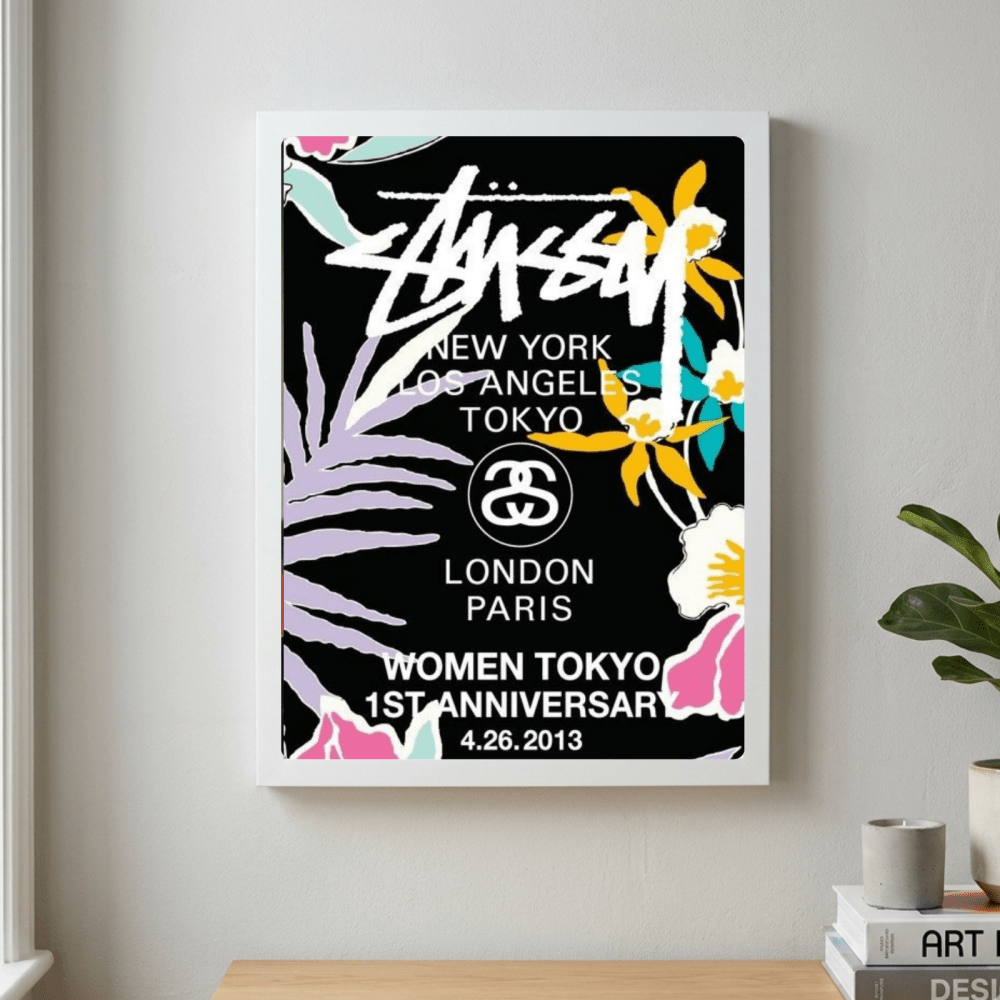 poster stussy - Vibes Districtposter stussy poster GoldVibes District