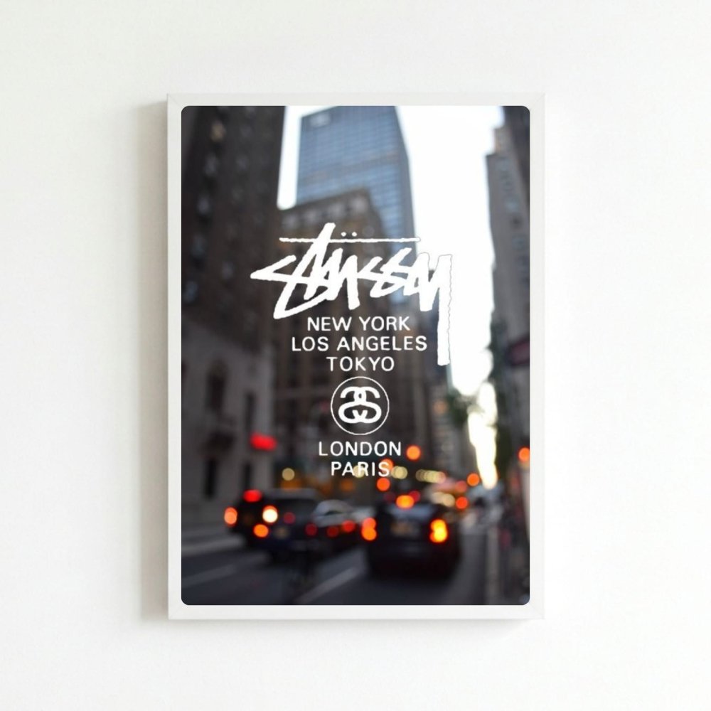 poster stussy - Vibes Districtposter stussy poster BiancoVibes District