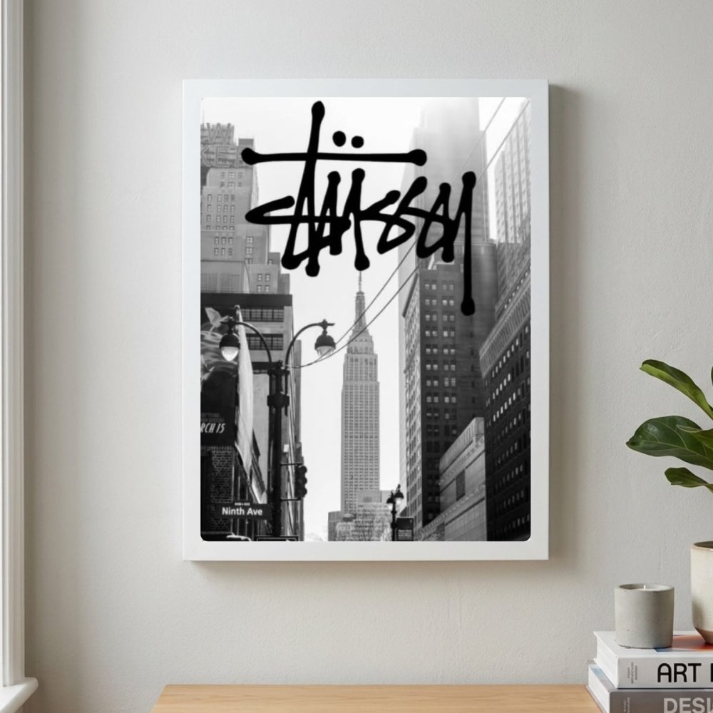 poster stussy - Vibes Districtposter stussy poster BiancoVibes District