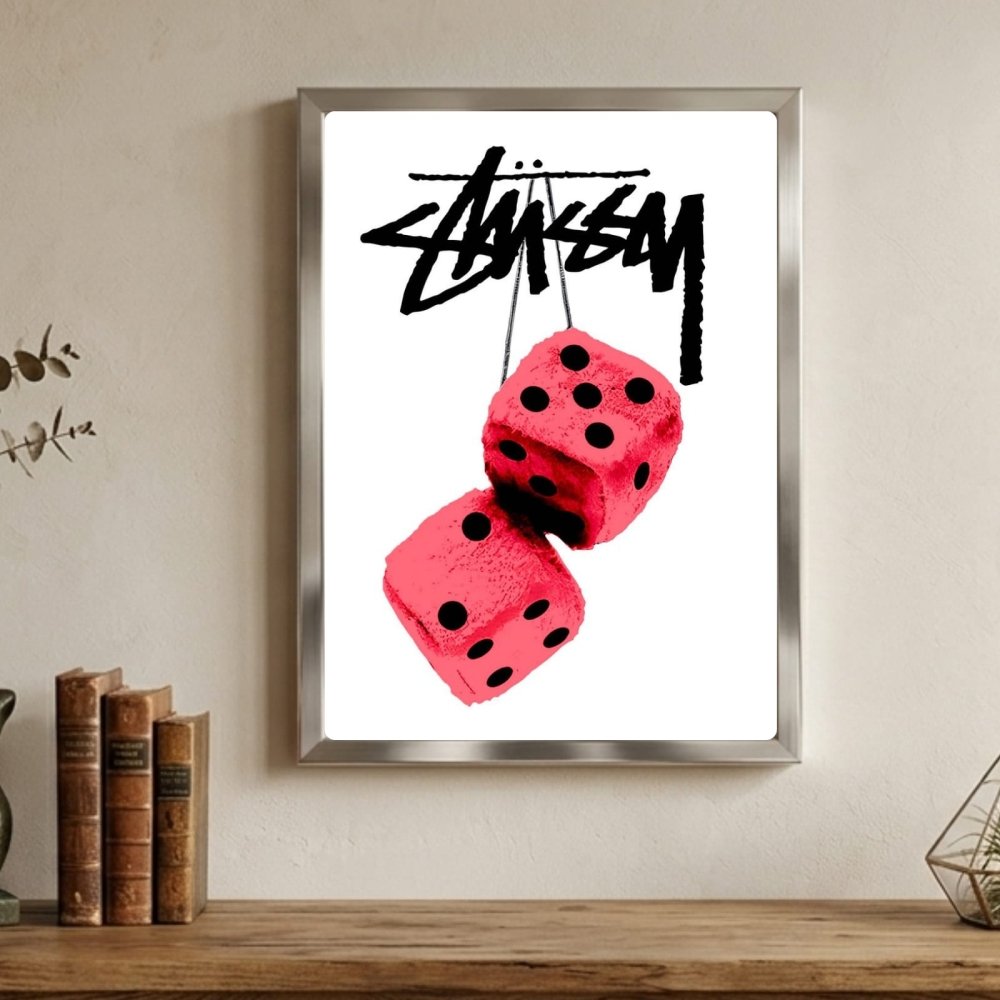 poster stussy - Vibes Districtposter stussy poster SilverVibes District