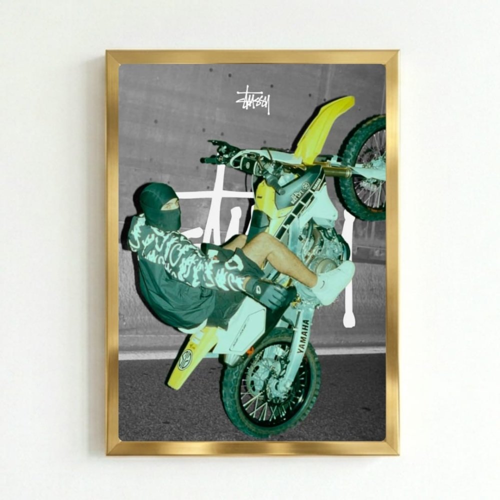 poster stussy - Vibes Districtposter stussy poster GoldVibes District