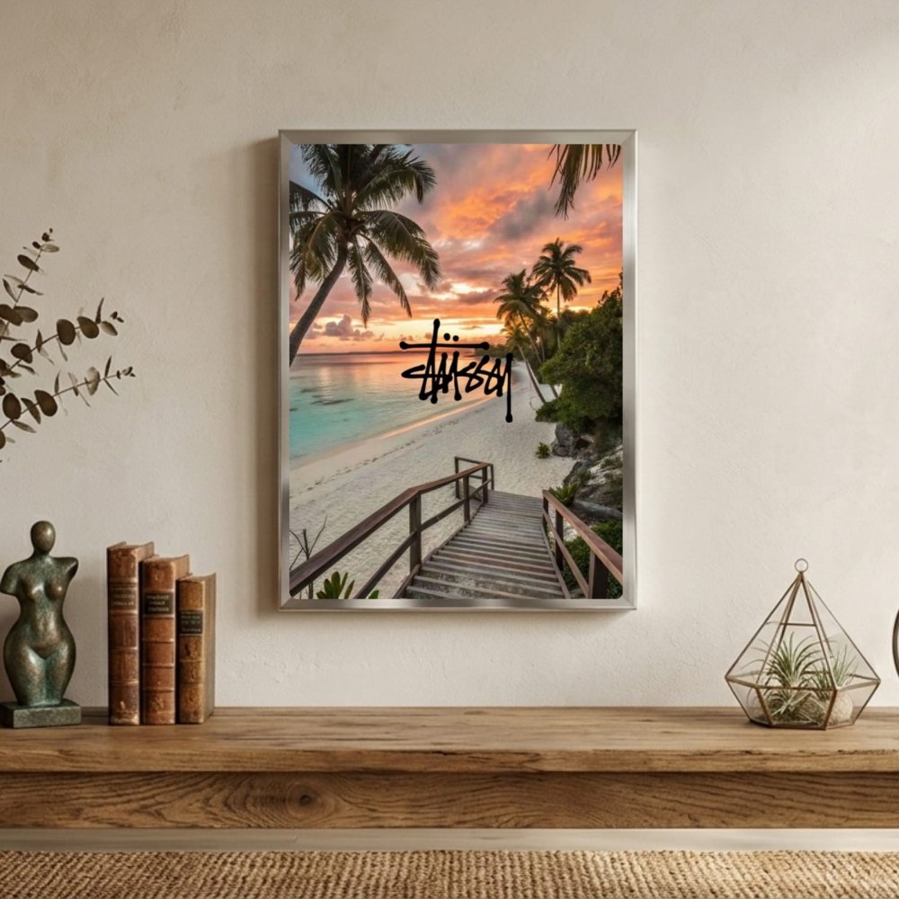 poster stussy - Vibes Districtposter stussy poster SilverVibes District
