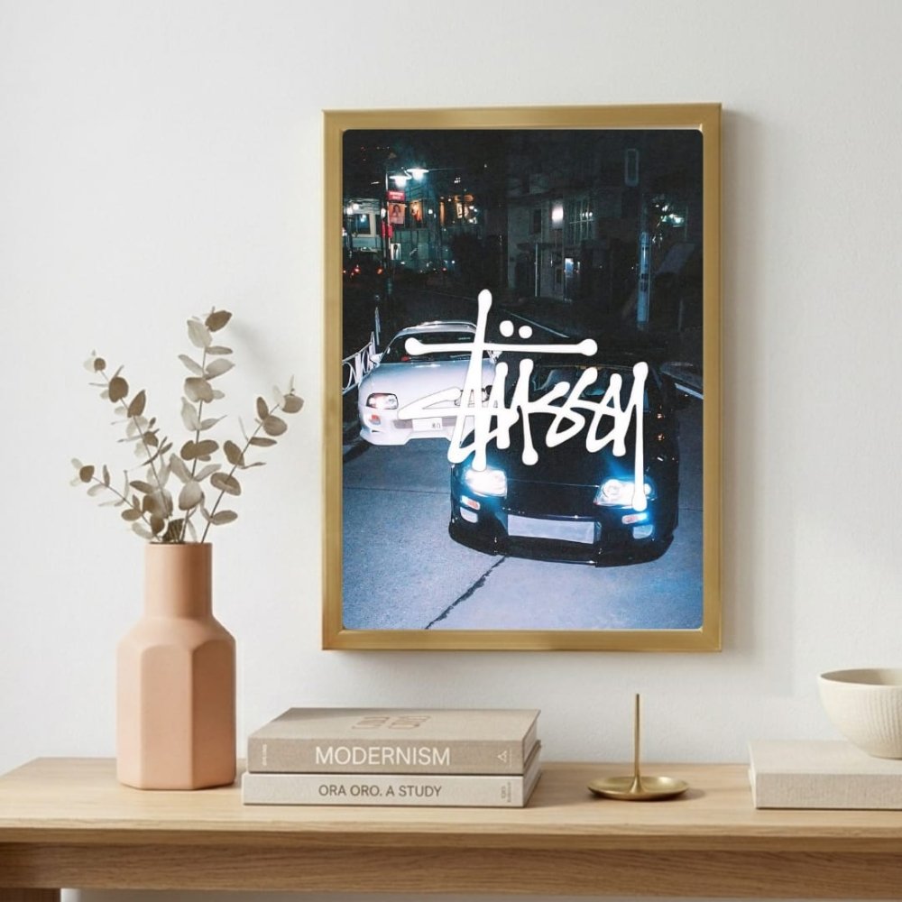 poster stussy - Vibes Districtposter stussy poster SilverVibes District