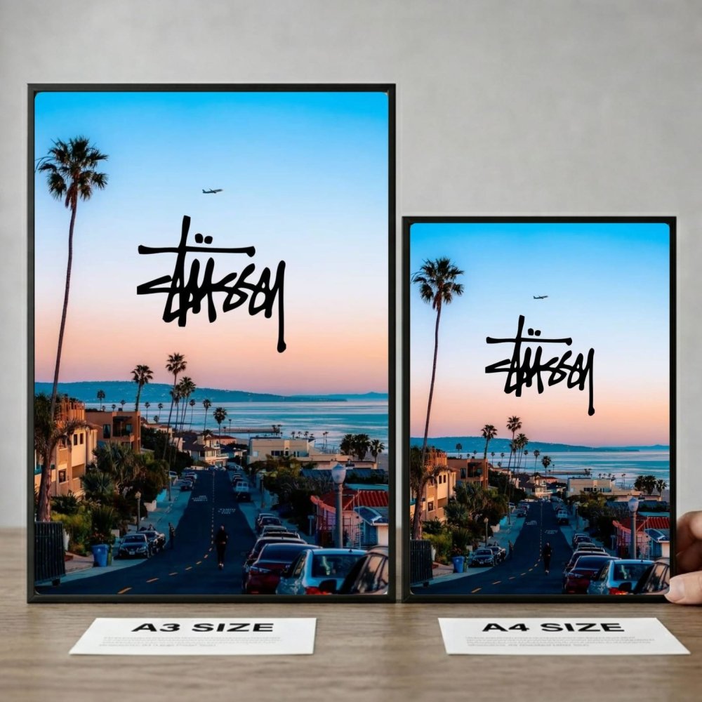 poster stussy - Vibes Districtposter stussy poster GoldVibes District