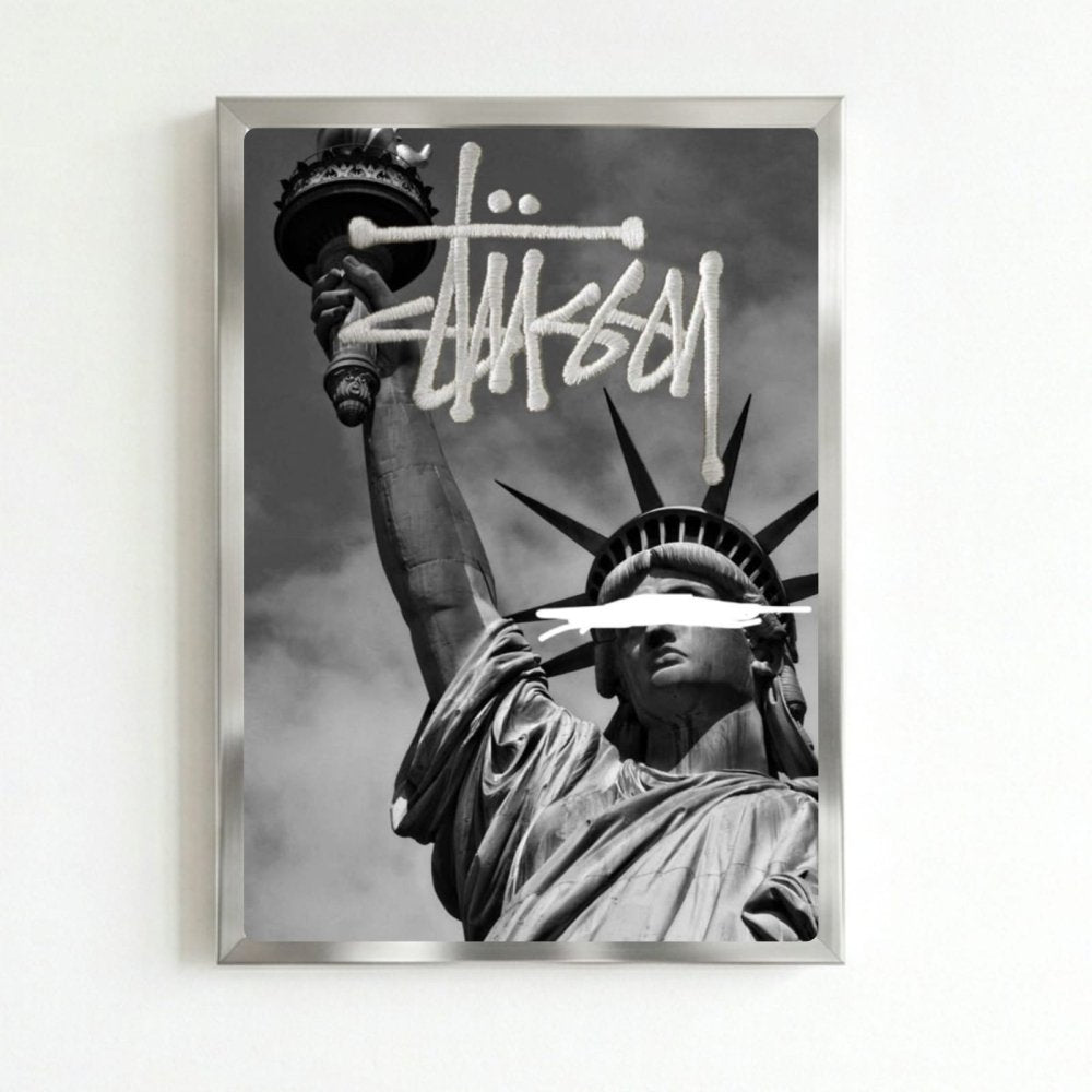poster stussy - Vibes Districtposter stussy poster SilverVibes District