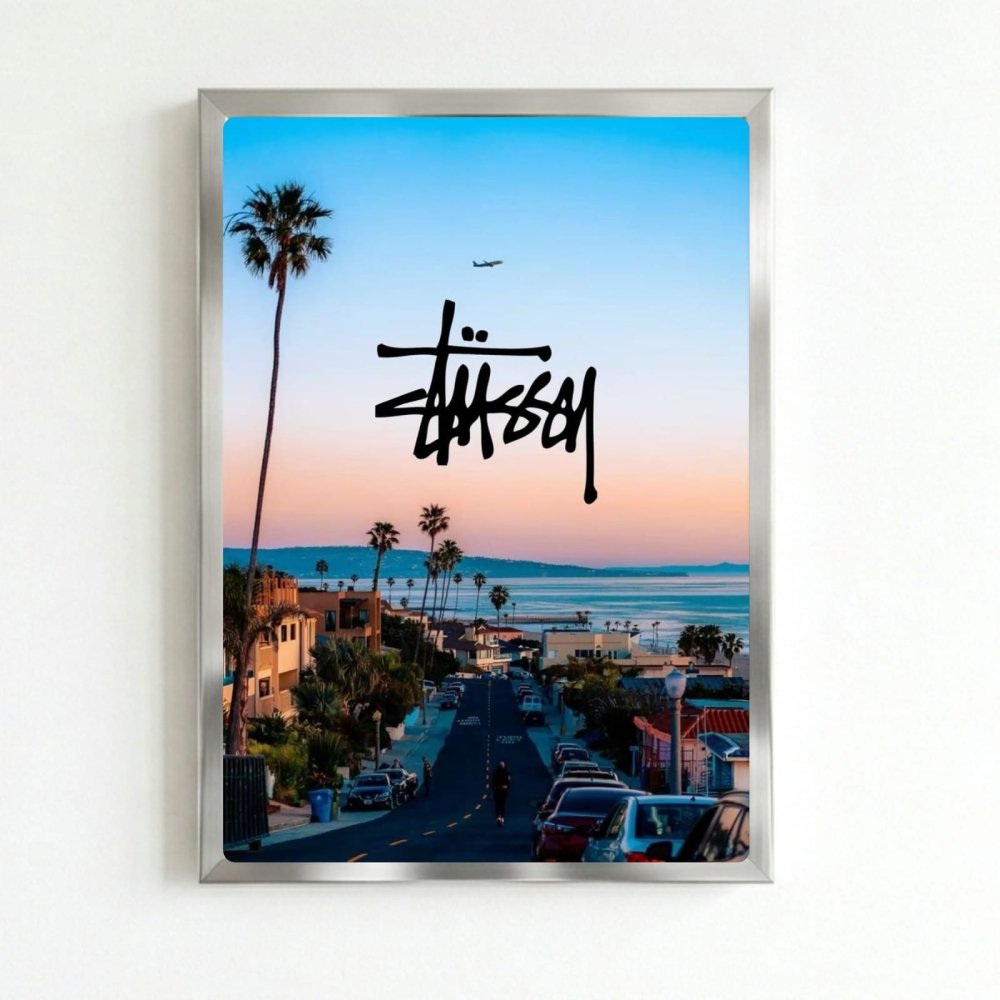 poster stussy - Vibes Districtposter stussy poster SilverVibes District