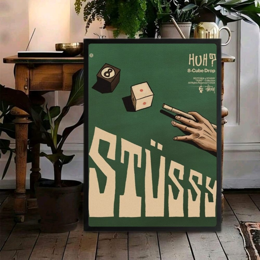 poster stussy - Vibes Districtposter stussy poster SilverVibes District