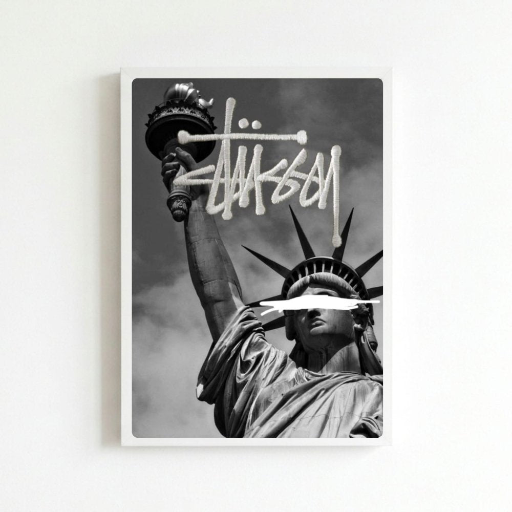 poster stussy - Vibes Districtposter stussy poster BiancoVibes District