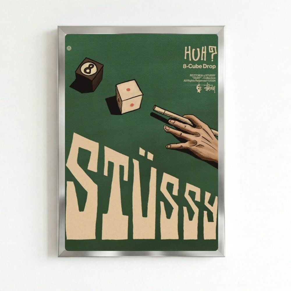 poster stussy - Vibes Districtposter stussy poster SilverVibes District