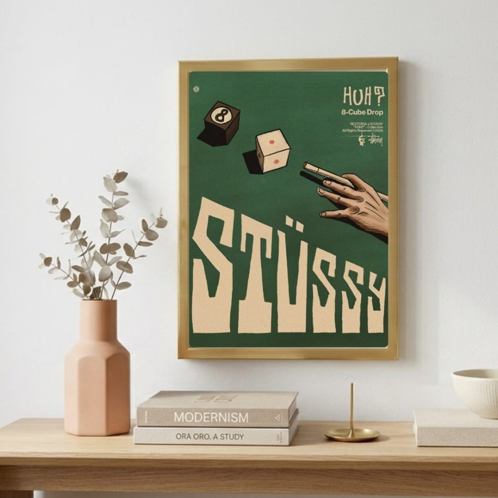 poster stussy - Vibes Districtposter stussy poster SilverVibes District