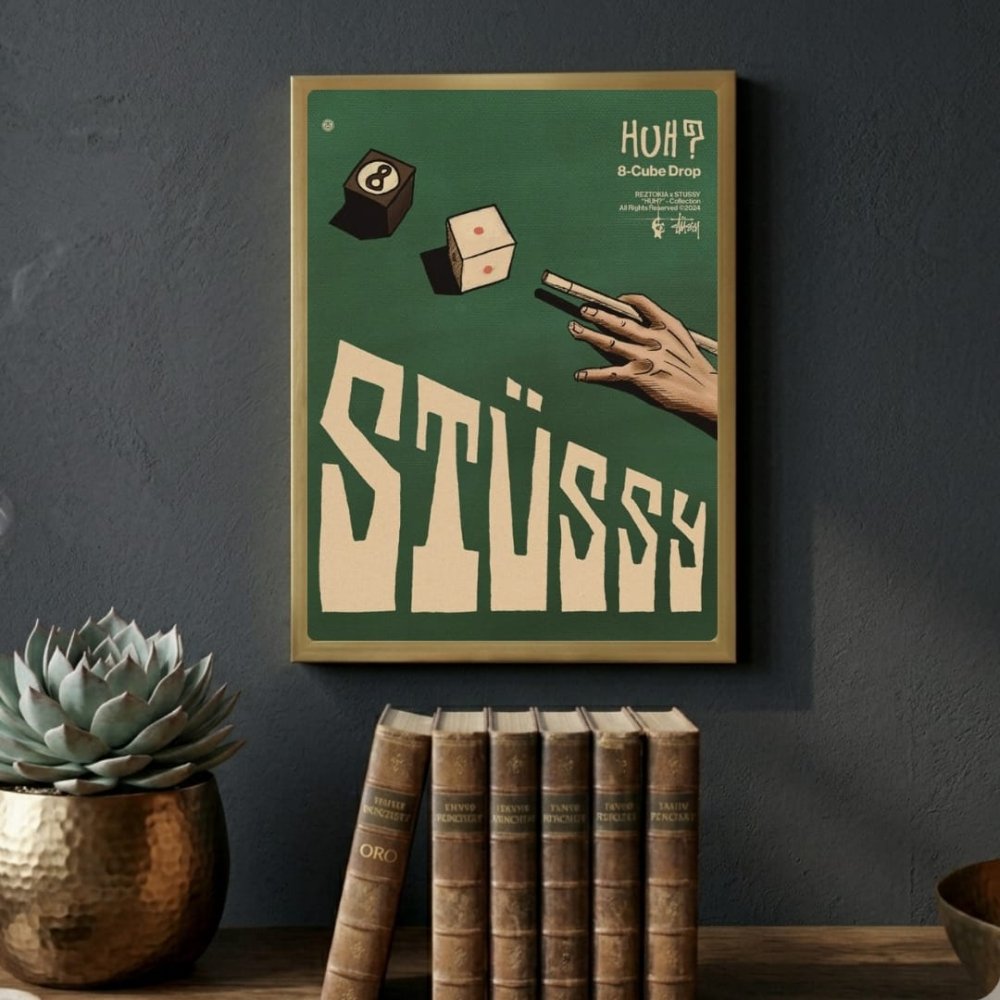 poster stussy - Vibes Districtposter stussy poster SilverVibes District