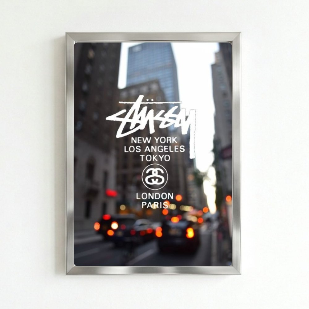 poster stussy - Vibes Districtposter stussy poster SilverVibes District
