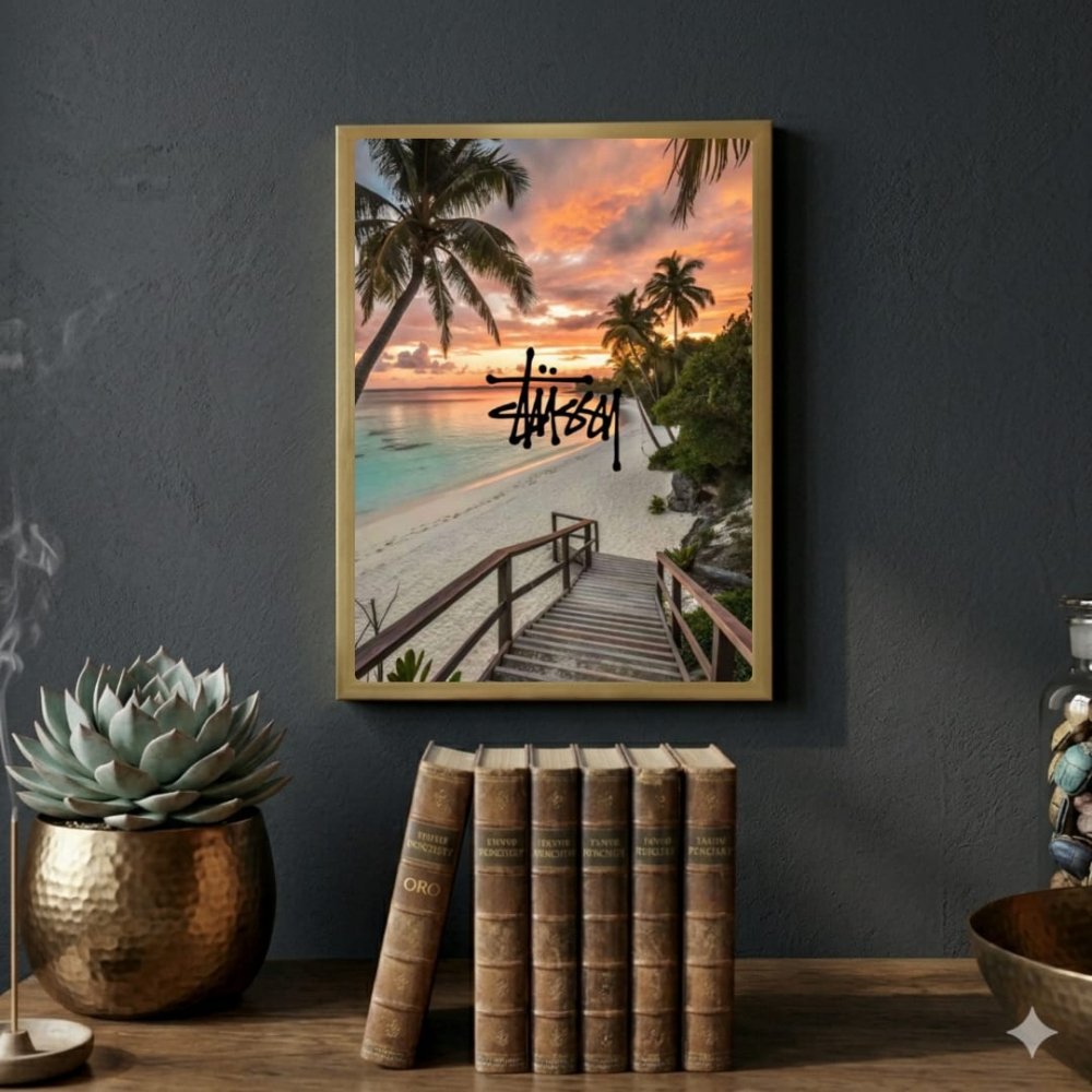 poster stussy - Vibes Districtposter stussy poster SilverVibes District