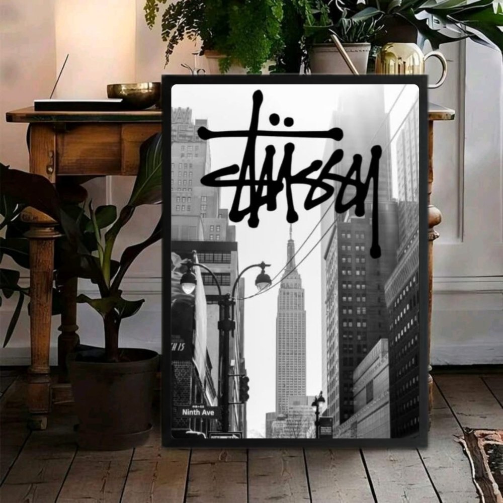 poster stussy - Vibes Districtposter stussy poster BiancoVibes District