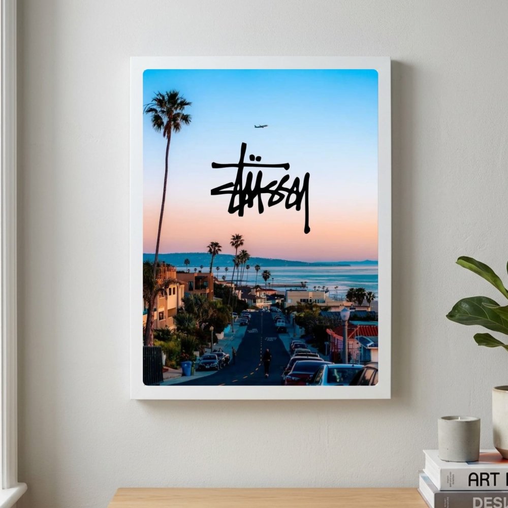 poster stussy - Vibes Districtposter stussy poster GoldVibes District