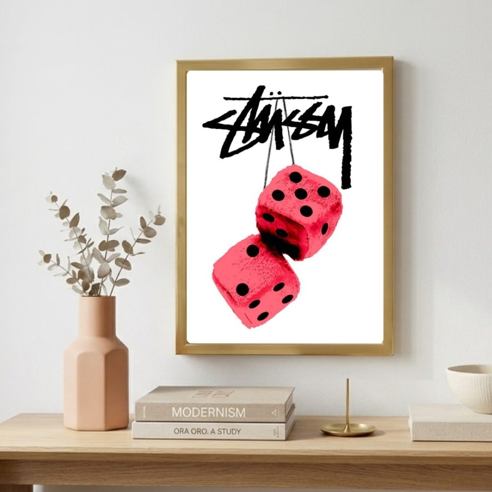 poster stussy - Vibes Districtposter stussy poster SilverVibes District