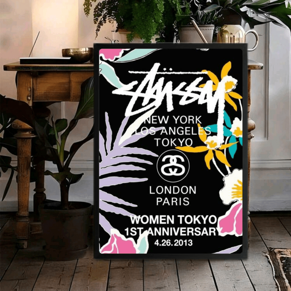 poster stussy - Vibes Districtposter stussy poster GoldVibes District