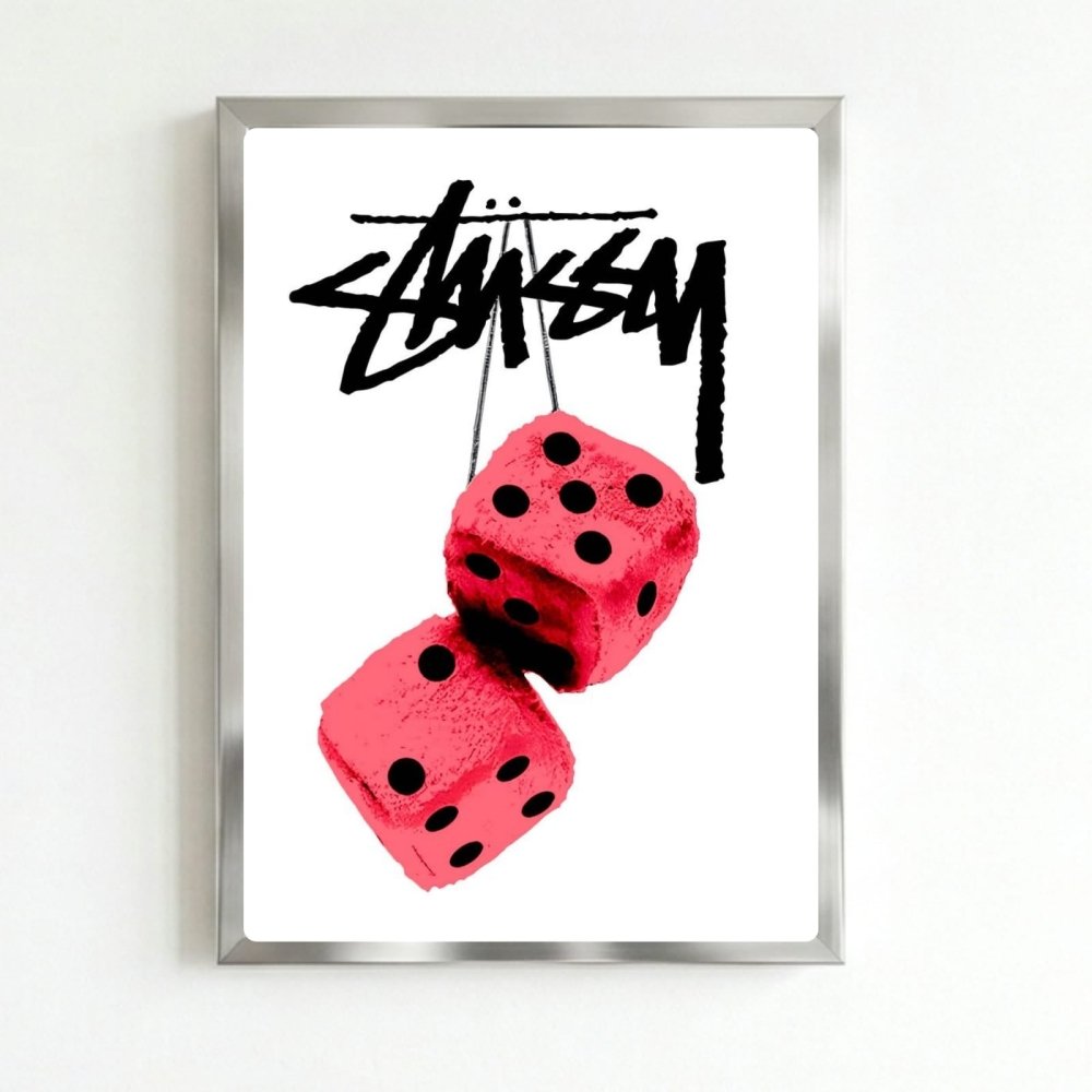 poster stussy - Vibes Districtposter stussy poster SilverVibes District