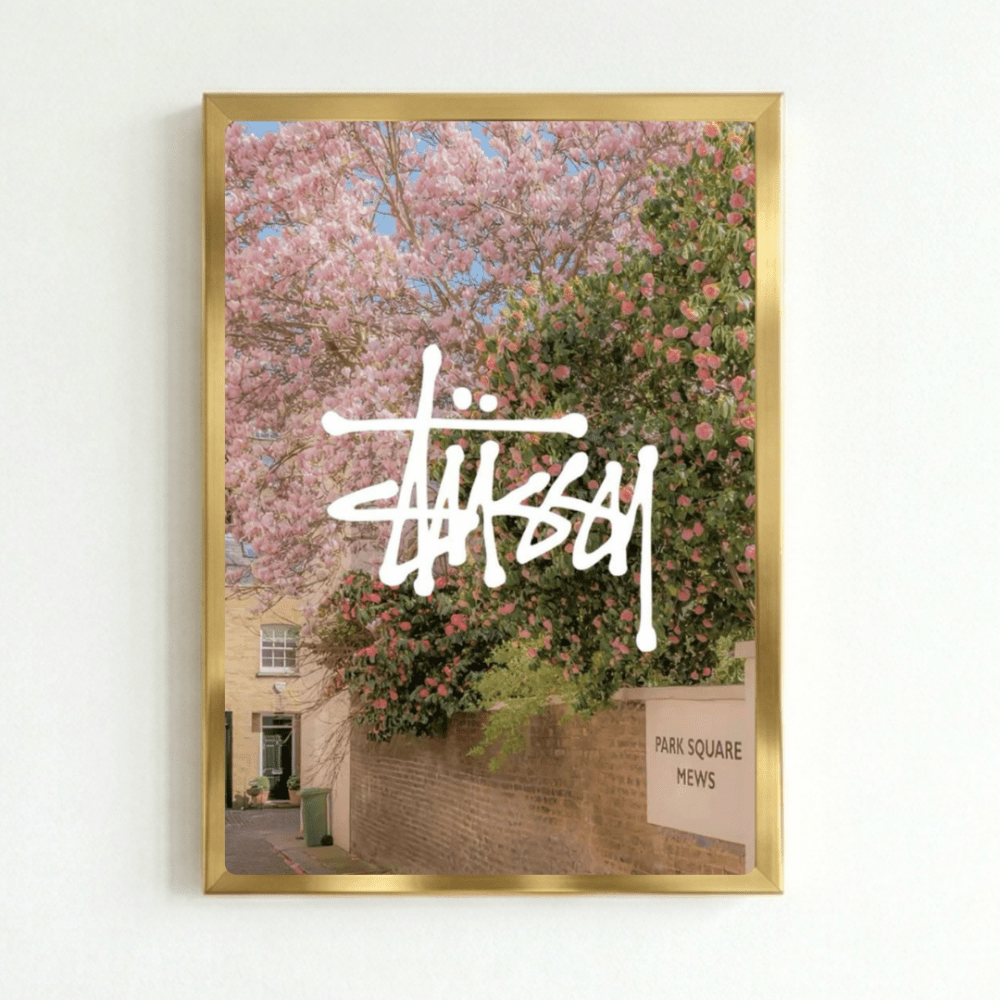 poster stussy - Vibes Districtposter stussy poster GoldVibes District