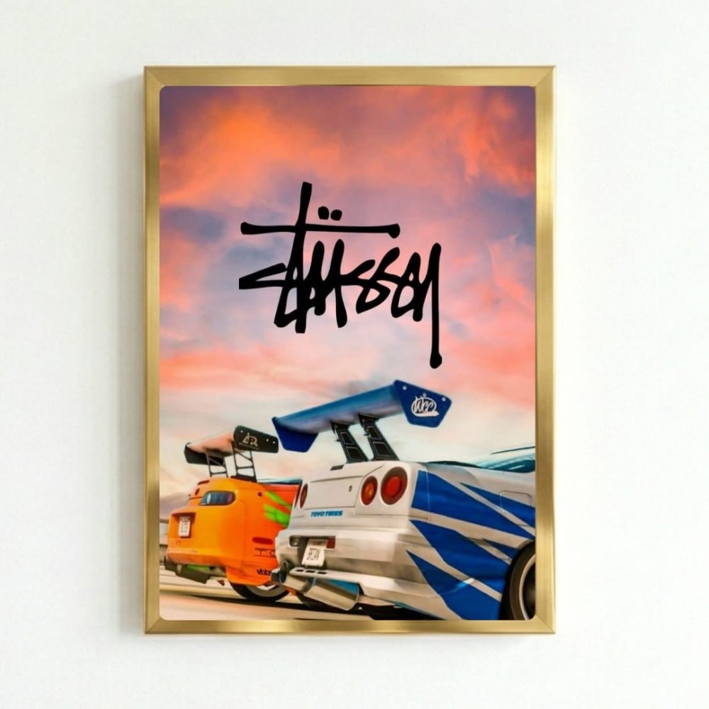 poster stussy - Vibes Districtposter stussy poster GoldVibes District