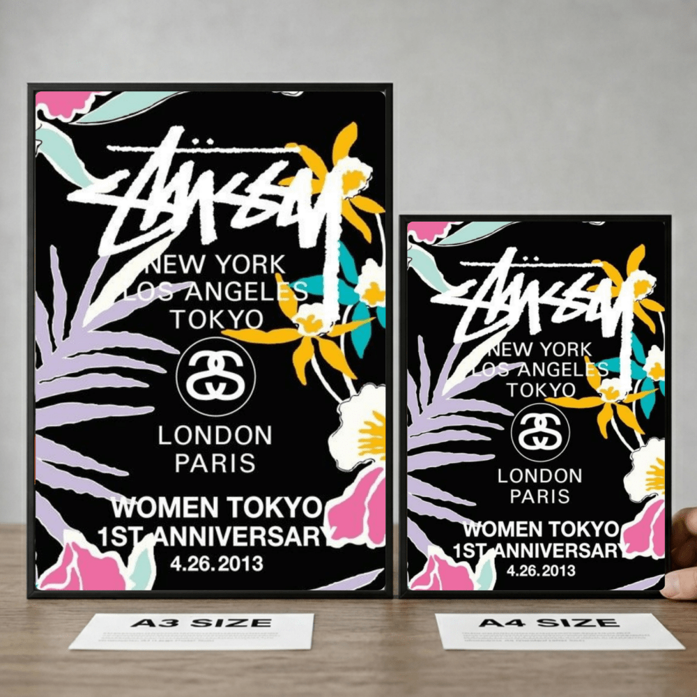 poster stussy - Vibes Districtposter stussy poster GoldVibes District