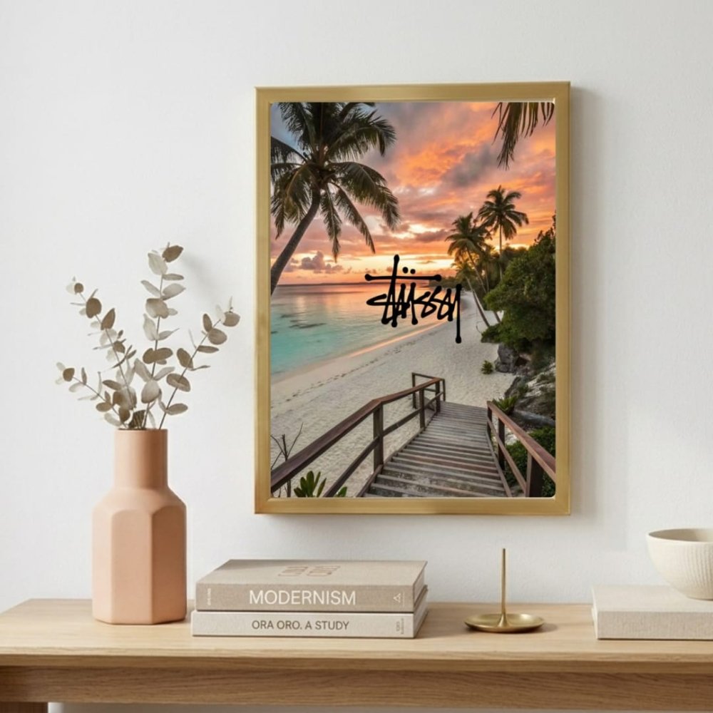 poster stussy - Vibes Districtposter stussy poster SilverVibes District