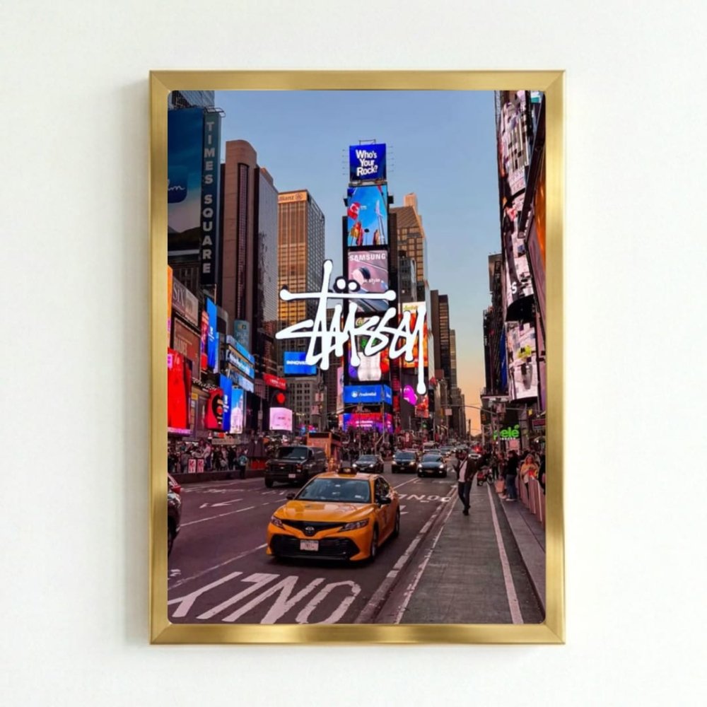 poster stussy - Vibes Districtposter stussy poster GoldVibes District